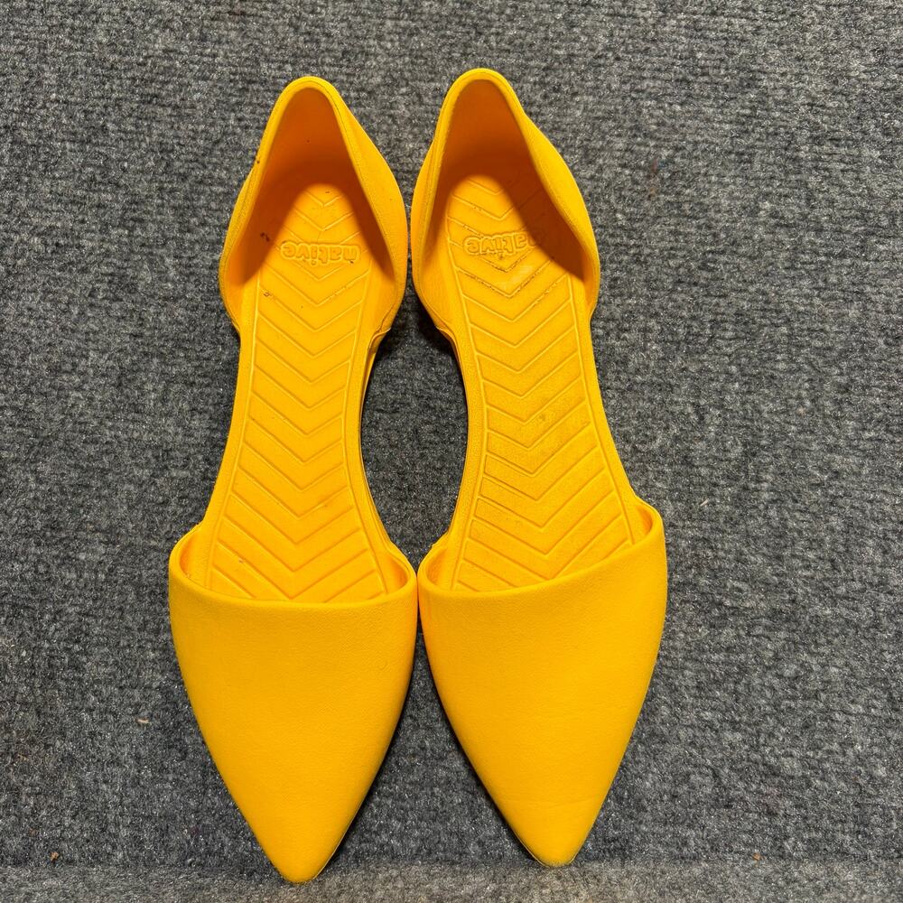 Native Shoes Audrey Bloom Yellow Women 7 Slip On EVA Water Casual Ballet Flats